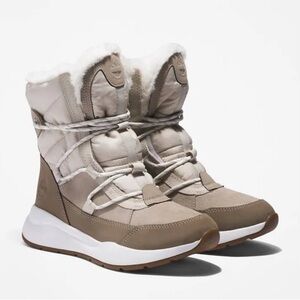 LAST CHANCE! Timberland Boroughs Project Waterproof Winter Boots Taupe/cream 8.5
